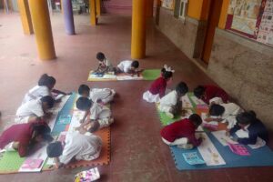 drawing competation at Aakkamahadevi-international-school