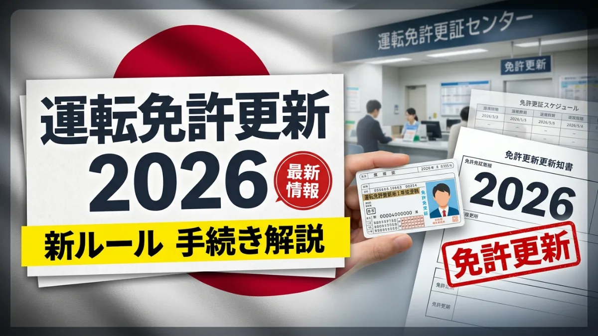 2026年の運転免許更新の最新情報