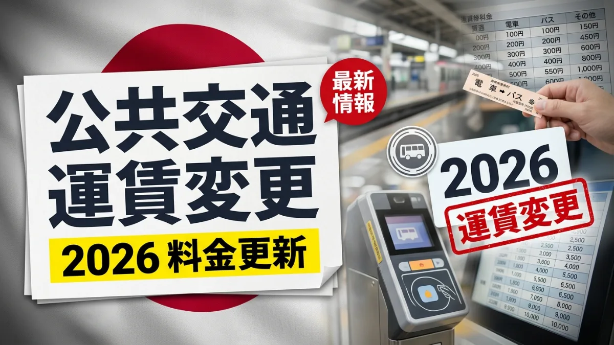 公共交通運賃変更 2026