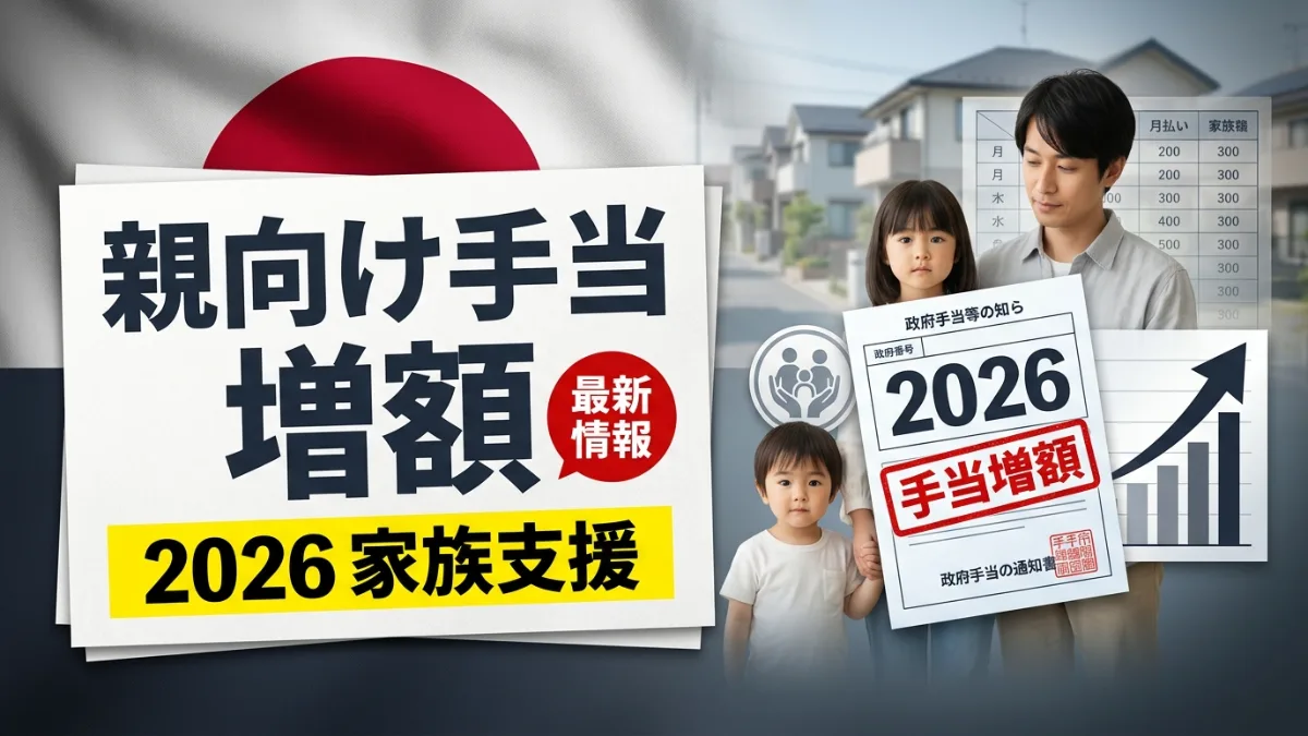 2026年の親向け手当増額