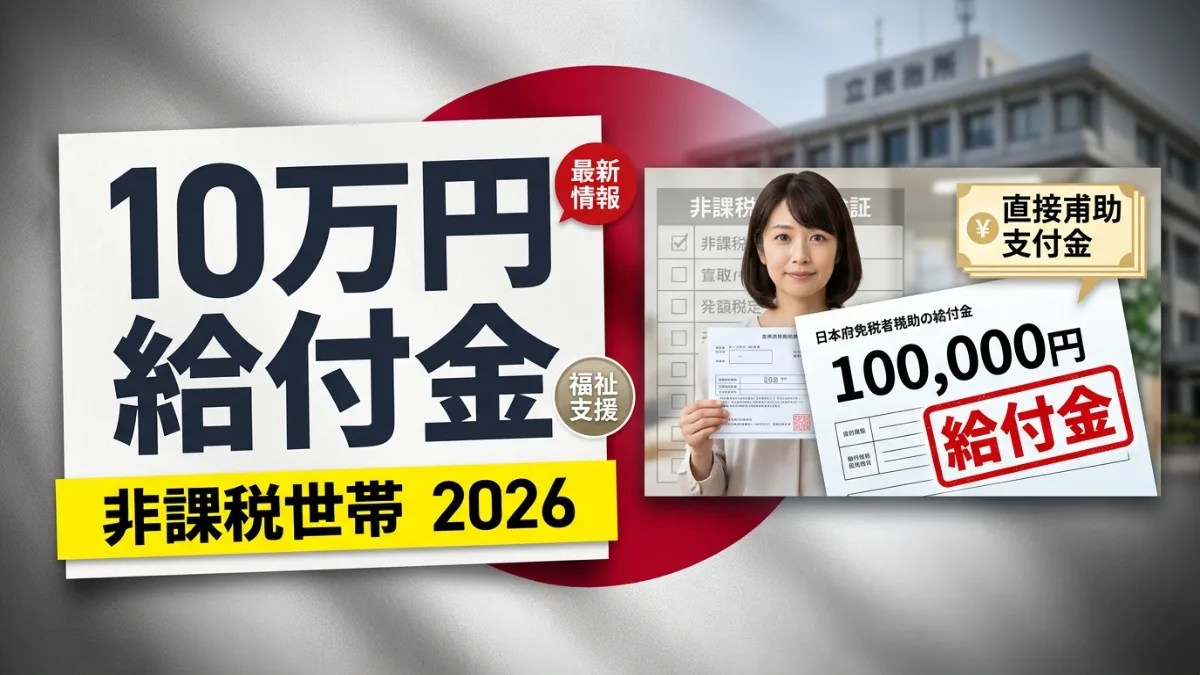 日本 2026年 10万円給付金