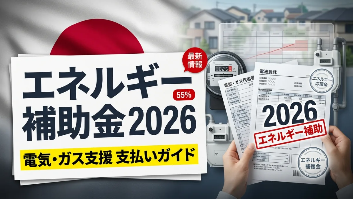 2026年のエネルギー補助金支給