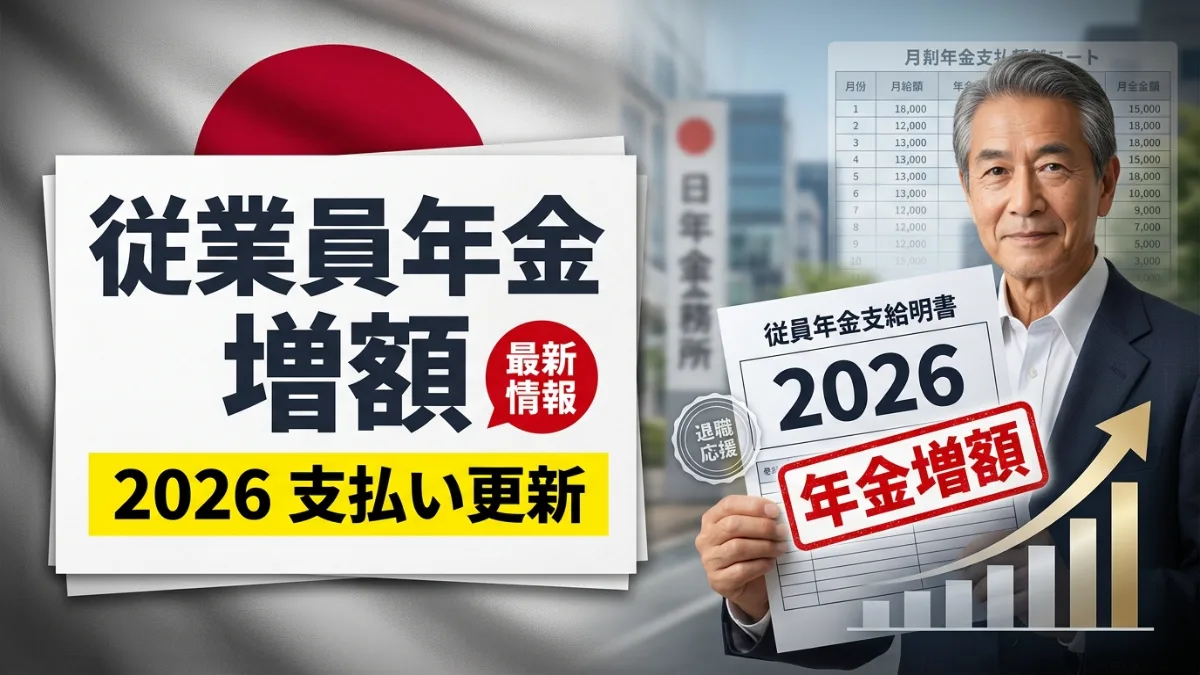 日本従業員年金増額 2026