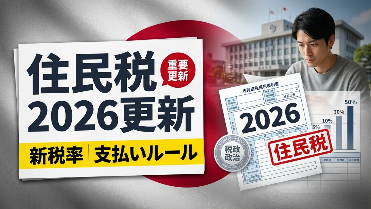 2026年の日本の住民税更新